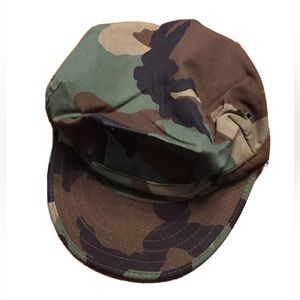 Military NEW camo utility cap Large